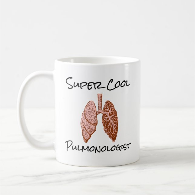 SUPER Cool Lungläkare Kaffemugg (Vänster)