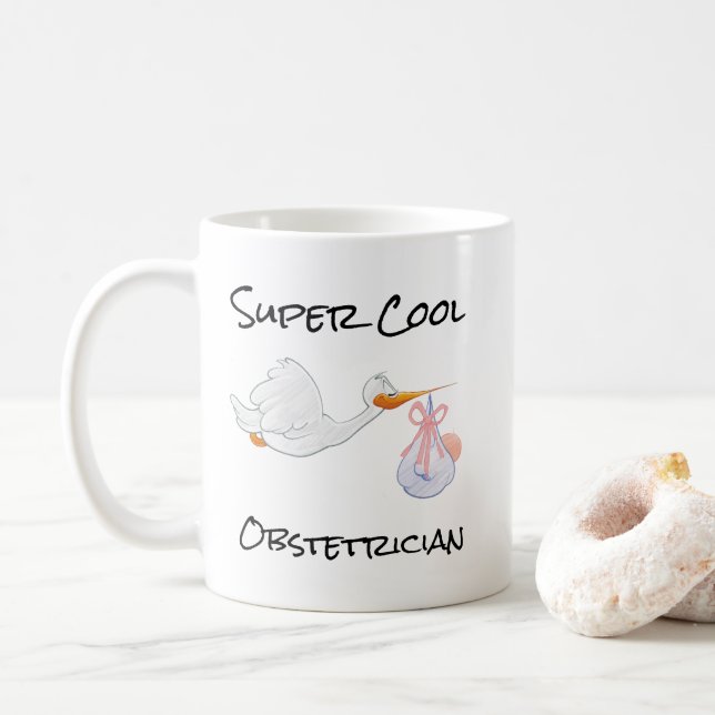 SUPER Cool ObstetricianCoffee Mug Kaffemugg (Med munk)