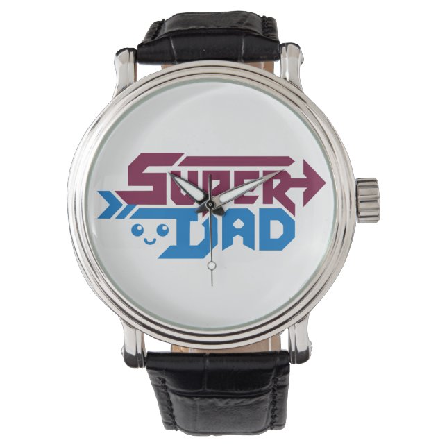 Super Dad Gamer Gift – Cute Retro Armbandsur (Framsida)
