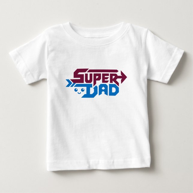 Super Dad Gamer Gift – Cute Retro T Shirt (Framsida)