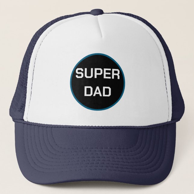 Super Dad Hatt Gåva för Fars Dag Bästa för Sommare Keps (Framsida)