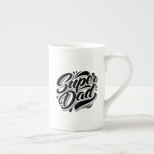 Super Dad Hero Typografi Design-67888 Benporslin Mugg