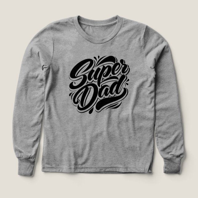 Super Dad Hero Typography Design-67888 Hoodie T Shirt (Design framsida)