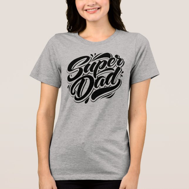 Super Dad Hero Typography Design-67888 Hoodie T Shirt (Framsida)