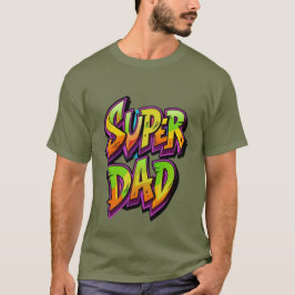 Super Dad in 3 D T Shirt