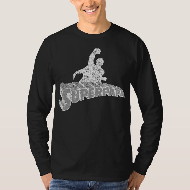 Super Dad. Super Papa. Súper Papá T Shirt (Framsida)