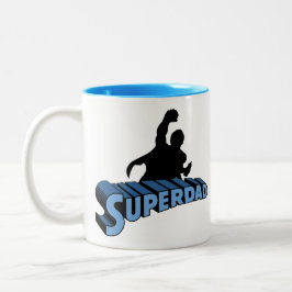 Super Dad. Super Papa. Súper Papá Två-Tonad Mugg