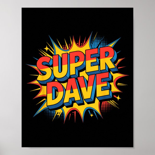Super Dave Funny Name Daves  Poster (Framsidan)