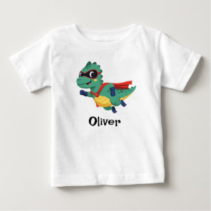 Super Dino Hjälte – Söt Flygande T-Rex med Cape T Shirt