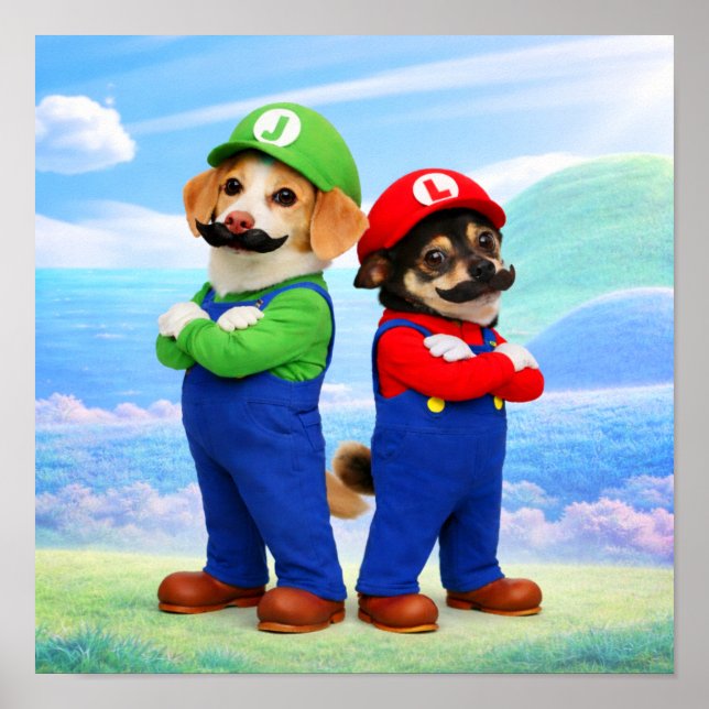 "Super Doggio Bröder" Poster (Framsidan)