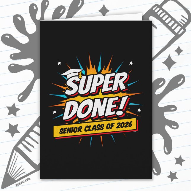 Super Done Studentexamen Klass 2026 Examenstext Kort (Skapare uppladdad)