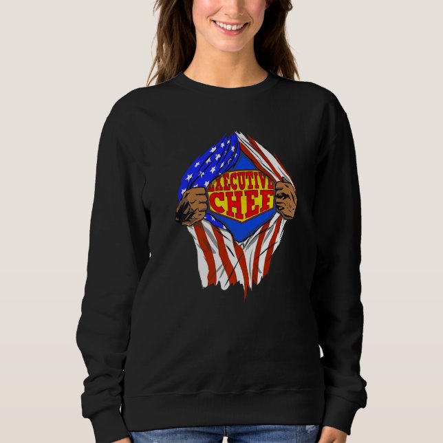 Super Executive Chef Hjälte Jobb T Shirt (Framsida)