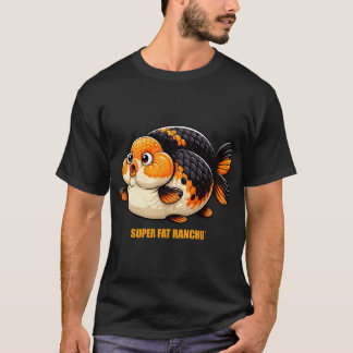 SUPER FET RANCHU© Högkvalitativ Ranchu Guld fisk T Shirt