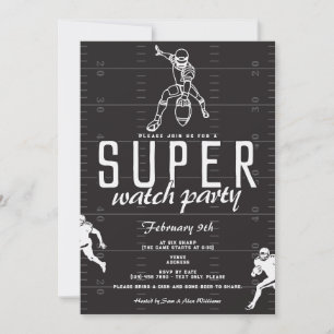 Super Football Game Day Sports Watch Party Inbjudningar