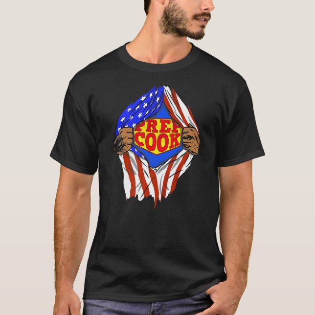 Super förberedande kock hjälte jobb t shirt (Framsida)