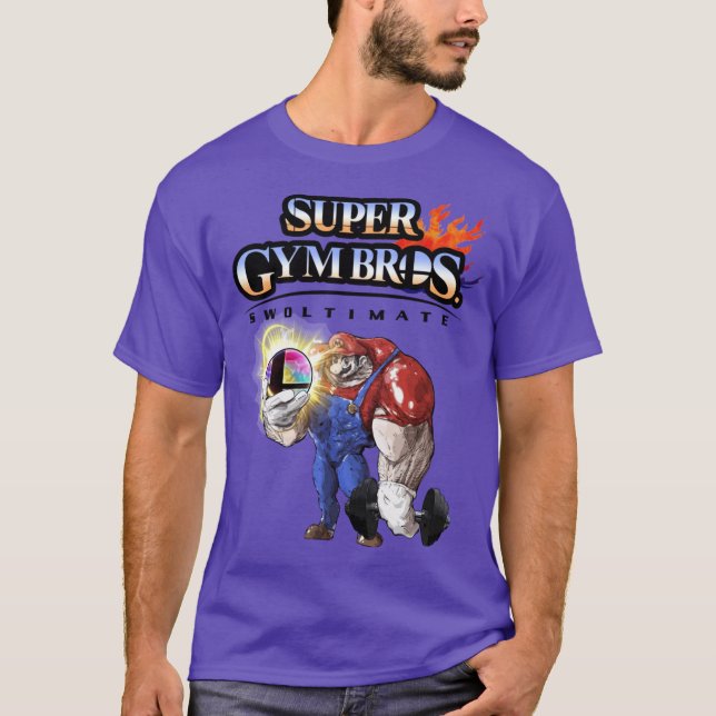 Super Gym Bros SWOLTIMATE vän T Shirt (Framsida)