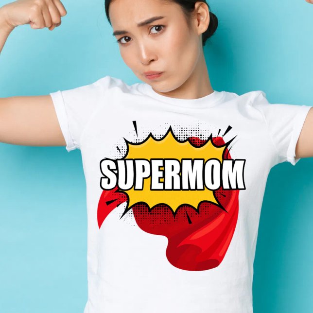 Super hero cute mothers day Super mom T Shirt (Skapare uppladdad)