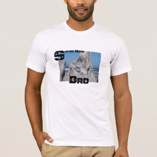 Super Hero Pappa t-shirts anpassad Coastal Driftwo