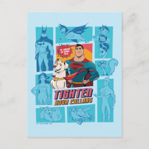 Super-Husdjur & Justice League - Sätt Runt Era Kra Vykort