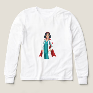 Super Infirmière – Héroïne en Blouse Blanche T Shirt