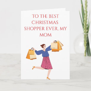 Super jul shopping mamma kort