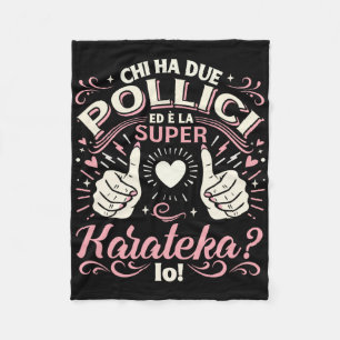 Super Karateka - Karatepresent Karateflicka Karate Fleecefilt