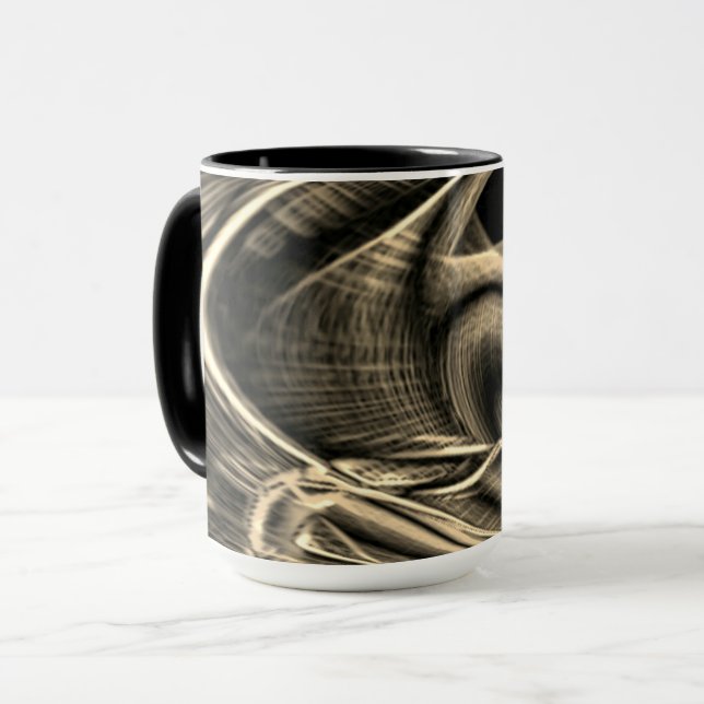 Super krokig ser ut som bränd tall med spår mugg (Framsida vänster)