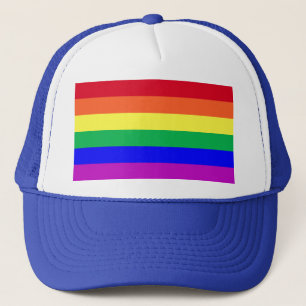 Super Levande Levande Färger Gay Pride Regnbågsfla Keps