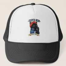Super Mama Svart Katt – Mors Dagst-shirt
