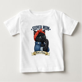 Super Mama Svart Katt – Mors Dagst-shirt T Shirt