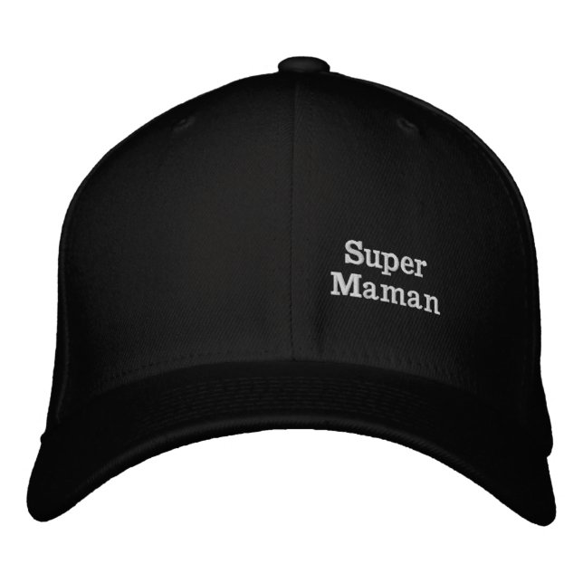 Super Maman Broderad Keps (Framsida)