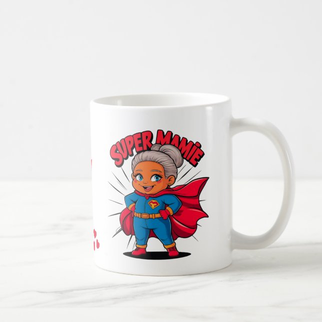 Super Mamie 3 message d'amour pour l grands mères Kaffemugg (Höger)