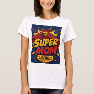 Super Mamma Cape Serietidningshjälte T-Shirt | Rol