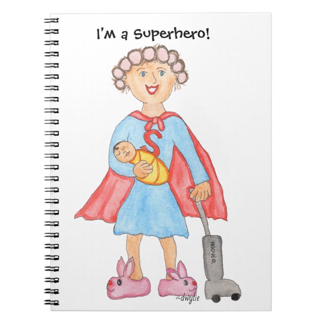 Super Mamma dag Anteckningsbok (Framsidan)