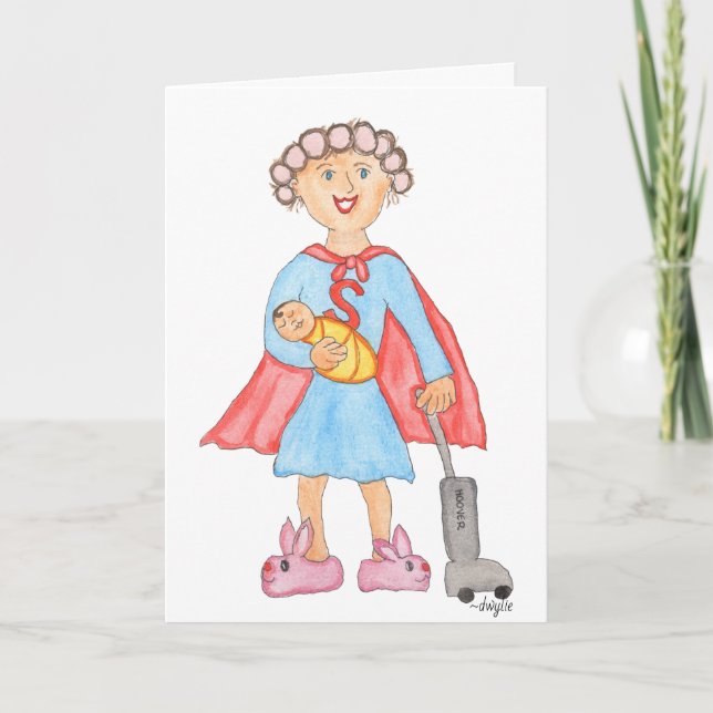 Super Mamma dag Kort (Framsida)