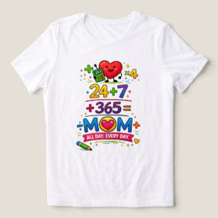 Super Mamma Ekvation Kvinnors Minimalistisk T‑Shir T Shirt