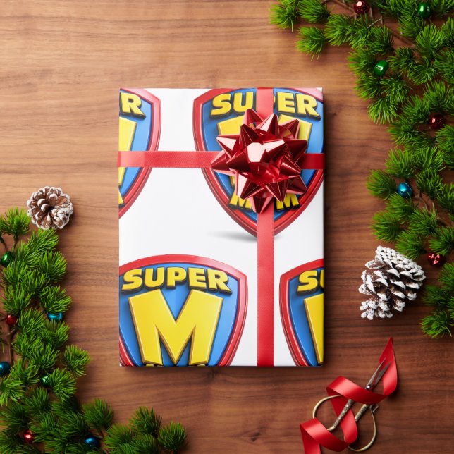 Super Mamma Gåvor för Super Mammar Presentpapper (Julgåva)