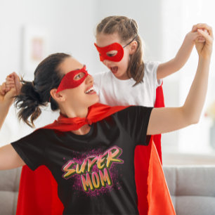 SUPER MAMMA GRAFFITISTIL T SHIRT