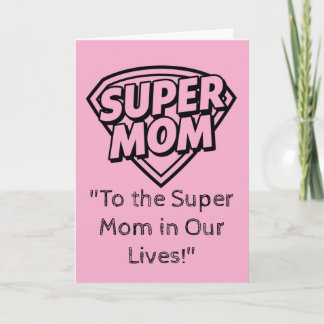 Super Mamma Grattiskort för Mors Dag Kort