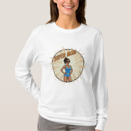 Super Mamma Hjälte Serietidningsstil Morsdag Prese T Shirt