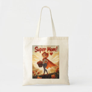 Super Mamma Illustration Tygkasse
