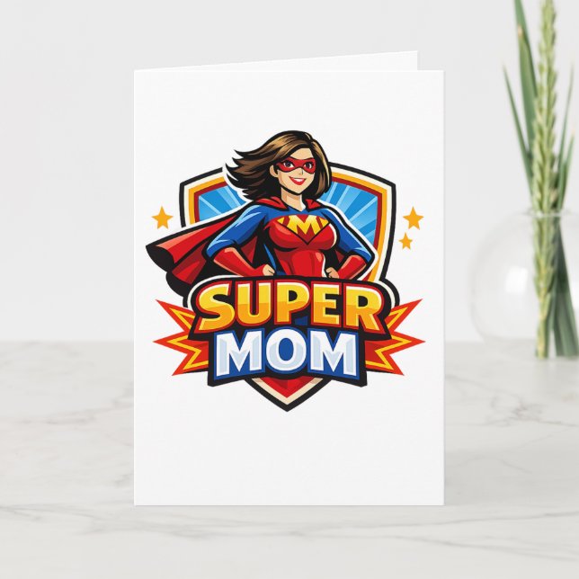 Super Mamma Kort (Framsida)
