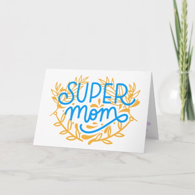 Super Mamma Kort (Framsida)