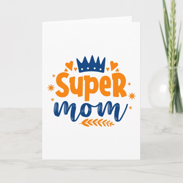 Super Mamma Kort (Framsida)