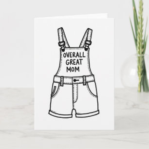 Super Mamma Kortbyxor Konstkort Kort
