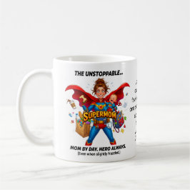 Super Mamma Med Citat Roligt Mors Dag Kaffemugg
