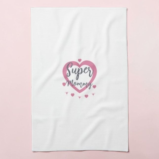 Super Mamma Personlig gåva till bästa mamman Köket Kökshandduk (Skapare uppladdad)