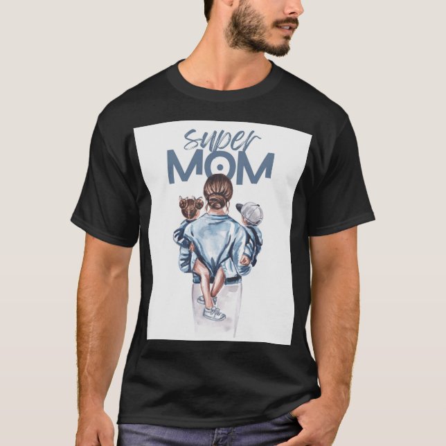 Super Mamma T Shirt (Framsida)