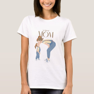 super mamma t-shirt söt morsdag grafisk tee