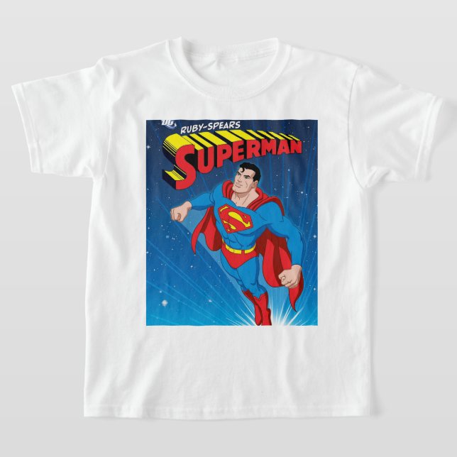 Super Man T-Shirt för barn  (Laydown)
